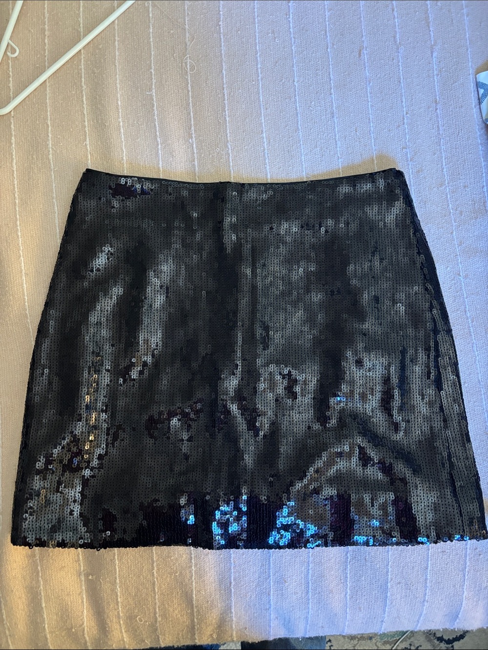 J. Crew Black Sequin Mini Skirt